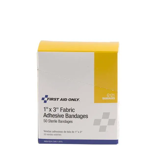 Alt view image 6 of 7 - 1" X 3" Fabric Bandage, 50 Count Box