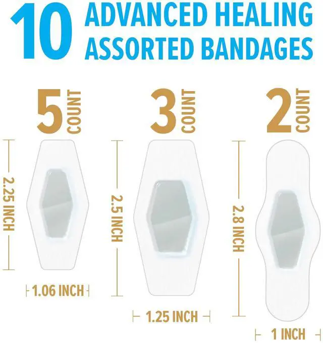 Alt view image 2 of 7 - Heavy Duty Flexible Fabric Bandages, Assorted Sizes, 30 Count, Latex-Free, Durable Adhesive Bandages for First Aid and Wound Care