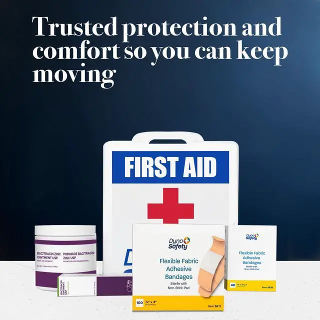 Alt view image 4 of 7 - Fabric Adhesive Bandages - Sterile & Flexible Fabric Bandages for Wounds - Non-Stick Pads - Individually-Wrapped First Aid Supplies - No Latex - 3/4x3", 1 Box of 100