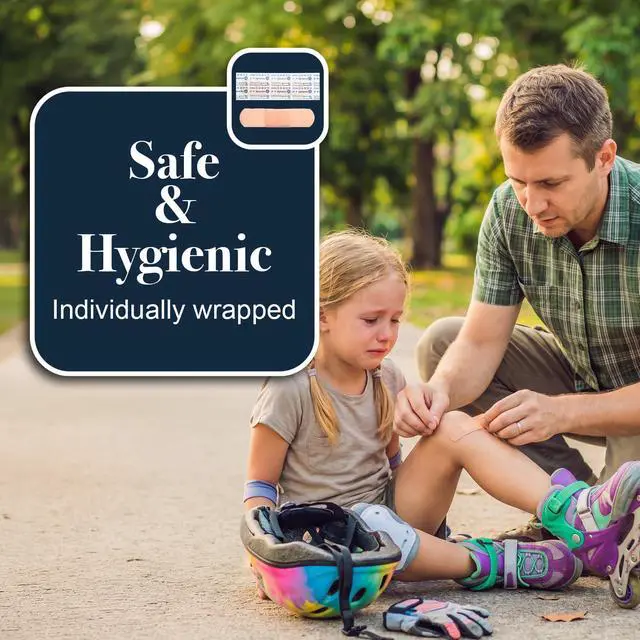 Alt view image 6 of 7 - Fabric Adhesive Bandages - Sterile & Flexible Fabric Bandages for Wounds - Non-Stick Pads - Individually-Wrapped First Aid Supplies - No Latex - 3/4x3", 1 Box of 100