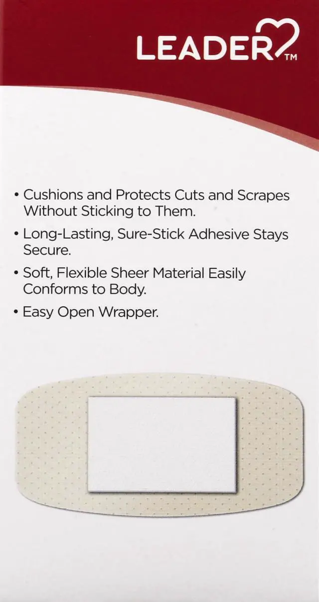 Alt view image 2 of 4 - Sheer XL Adhesive Bandages, Packs ofBlends with Skin, Helps Prevent Infection, Long Lasting, First Aid and Wound Care Protection, Compare to Band-Aid, All One Size 2" x 4", 10 ct.