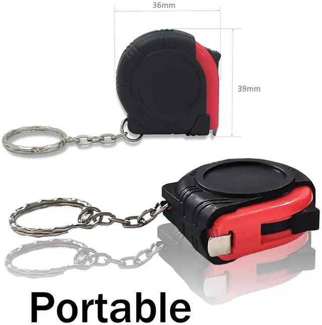 Alt view image 3 of 6 - Kids Tape Measure 3ft/1m, Inch/Metric Tape Measure with Slide Lock, 5 Pack Measuring Tape Retractable, Mini Tape Measure,Pocket Tape Measures Keychains for Daily Use
