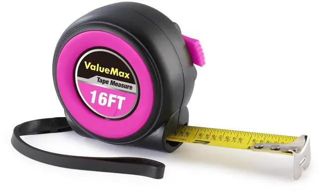 Main image of Tape Measure, 16FT Measuring Tape Retractable, Auto-Lock, Purple | Retractable, Easy Read, Auto-Lock for Construction, Contractor, Carpenter, Height measurement