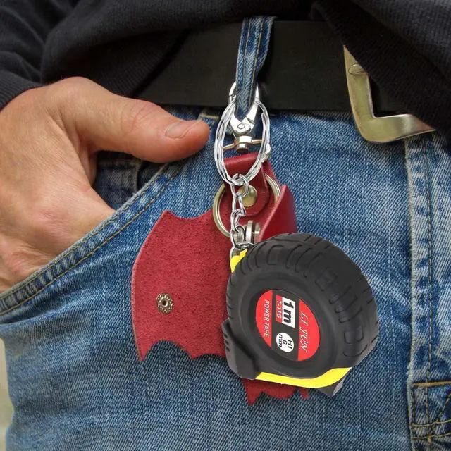 Alt view image 5 of 7 - 3 Pcs Small Measuring Tape Kids Measuring Tape 3Ft Retractable Pocket Measurement Tapes Metric/Inch Keychain Tapes Measure Easy Read