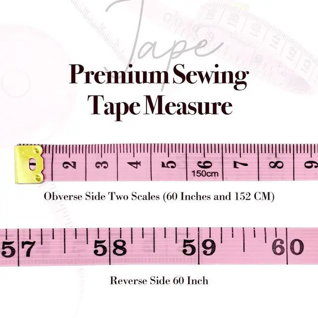 Alt view image 3 of 7 - Retractable Body Measuring Tape 60 Inch/150cm,Dual Sided Bra Measuring Tape | Soft Measuring Tape For Body Pink, Automatic Tape Measure Fabric Tailor Cloth Measurement Tool, 2PCS