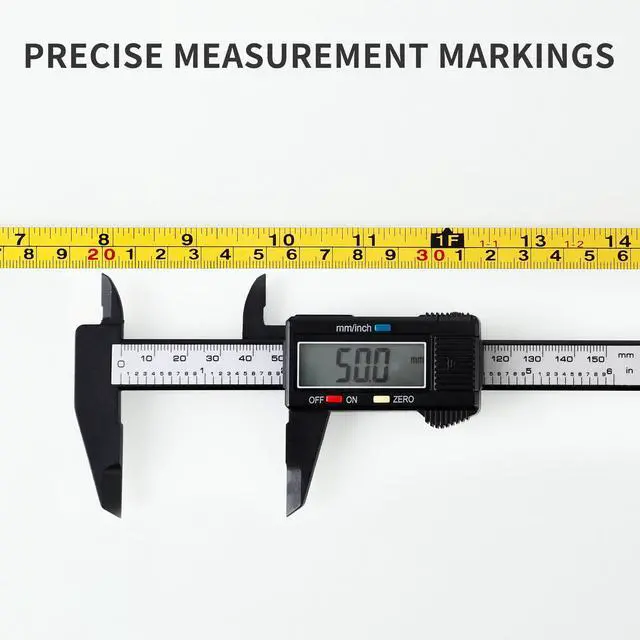 Alt view image 3 of 7 - 2-Pack Steel Self-Adhesive Measuring Tape, 200cm or 78-Inch | 1/2-Inch Peel And Stick Ruler Tape with Imperial and Metric for Woodworking, Drafting Table, Left To Right Reading, Yellow