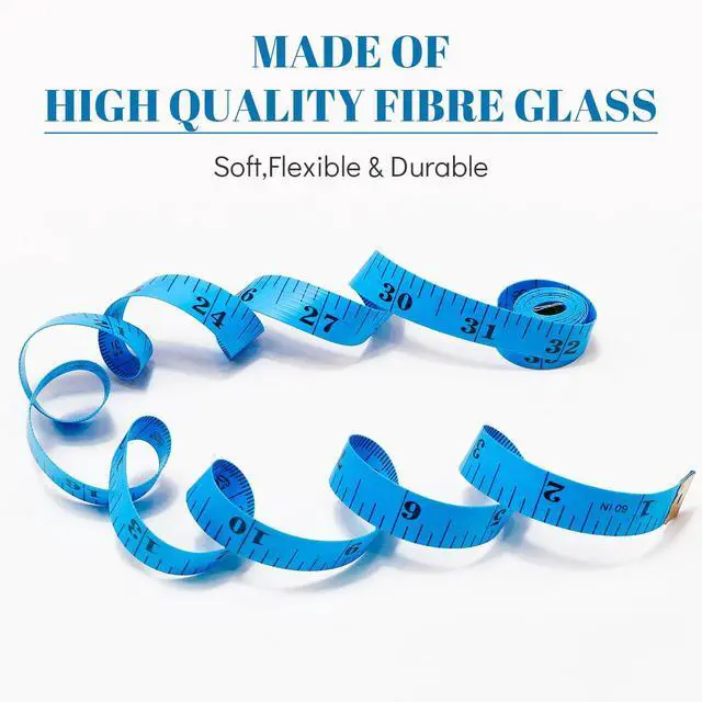 Alt view image 4 of 7 - Tape Measure Soft Body Measuring Tape Sewing Seamstress Cloth Measurement | Fabric Body Measuring TapeTape Measure Seamstress Tape Measurement 60-inch, 3 Pack Craft Vinyl Tailor Ruler for Weight Loss