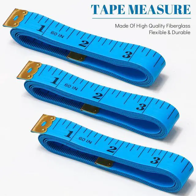 Alt view image 6 of 7 - Tape Measure Soft Body Measuring Tape Sewing Seamstress Cloth Measurement | Fabric Body Measuring TapeTape Measure Seamstress Tape Measurement 60-inch, 3 Pack Craft Vinyl Tailor Ruler for Weight Loss