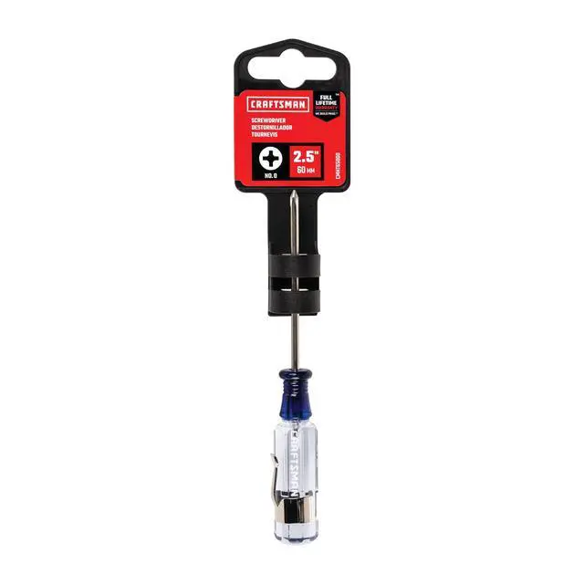 Alt view image 3 of 3 - Phillips Screwdriver #0 x 2.5 in., Acetate Handle (CMHT65000)