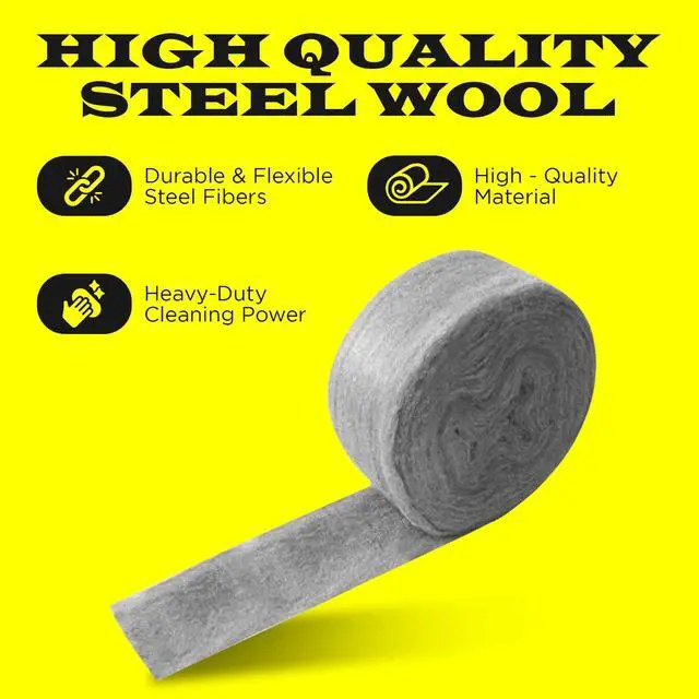 Alt view image 4 of 6 - Wool Mice Control, 20FT(0.35LB)#1 Steel Wool, Keep Mouse Away from Holes, Barrier and Gap Filler for Home, Wall, Garden, Kitchen, Pipeline in Garage, Coarse