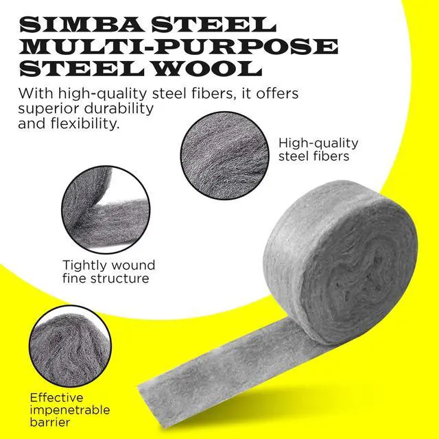Alt view image 3 of 6 - Wool Mice Control, 20FT(0.35LB)#1 Steel Wool, Keep Mouse Away from Holes, Barrier and Gap Filler for Home, Wall, Garden, Kitchen, Pipeline in Garage, Coarse