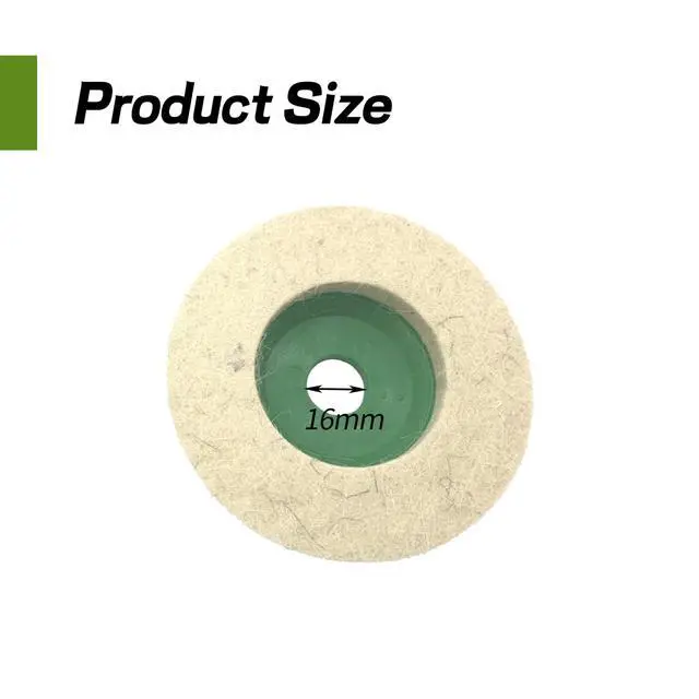 Alt view image 7 of 7 - 4Pcs 4 Inch Wool Polishing Wheel Disc Pad Ultimate Power Buffing for 100 Angle Grinder Polishing Kit Metal and Stainless Steel Wheels Buffing Disc Buffing Polishing Buffer Bore Dia
