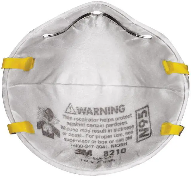 Alt view image 3 of 6 - N95 Performance Respirator 8210, 2 Pack, Drywall Sanding, NIOSH-APPROVED N95, Advanced Filter Media For Easy Breathing, Cushioning Nose Foam, Adjustable Noseclip, Stretchable Straps (8210D2-DC)