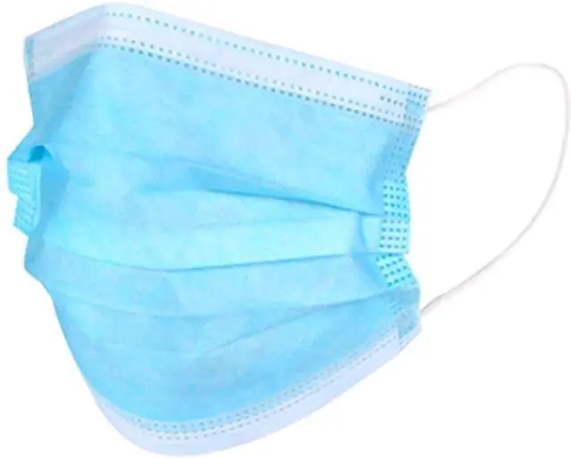 Alt view image 3 of 4 - 50pcs Disposable Face Mask Thickness Comfort Earloops (Sky Blue, 50 Masks (1 Box))