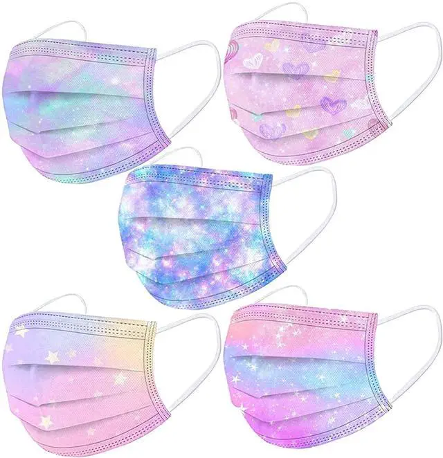 Main image of 50 Pack Kids Disposable Face Masks, Breathable Masks for School | Soft Elastic Ear Loops, Lightweight Masks for Kids, Comfortable Daily Face Coverings for School, Travel and Outdoor Use