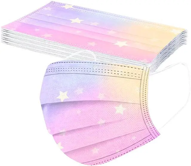 Alt view image 3 of 6 - 50 Pack Kids Disposable Face Masks, Breathable Masks for School | Soft Elastic Ear Loops, Lightweight Masks for Kids, Comfortable Daily Face Coverings for School, Travel and Outdoor Use