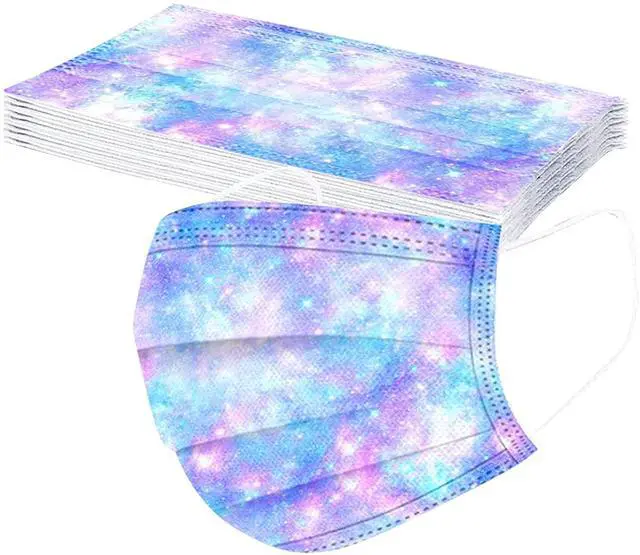 Alt view image 4 of 6 - 50 Pack Kids Disposable Face Masks, Breathable Masks for School | Soft Elastic Ear Loops, Lightweight Masks for Kids, Comfortable Daily Face Coverings for School, Travel and Outdoor Use