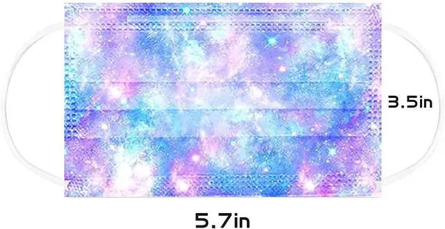 Alt view image 6 of 6 - 50 Pack Kids Disposable Face Masks, Breathable Masks for School | Soft Elastic Ear Loops, Lightweight Masks for Kids, Comfortable Daily Face Coverings for School, Travel and Outdoor Use