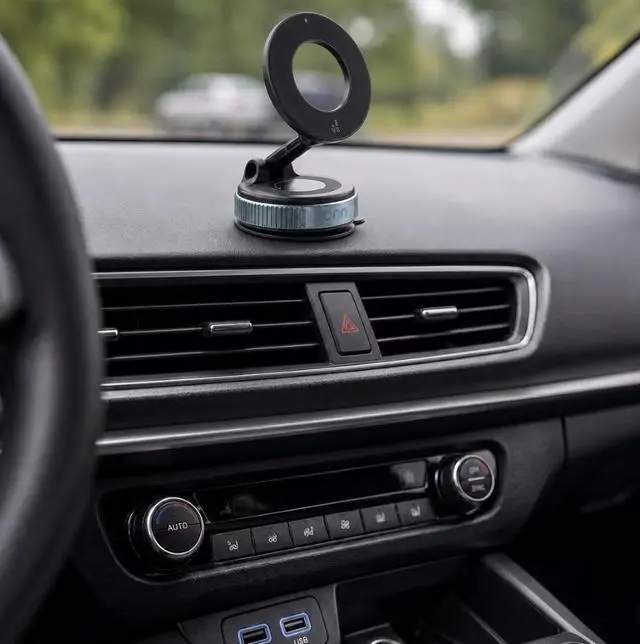 Alt view image 2 of 6 - onn Car Dash/Windshield Magnetic Universal Phone Mount