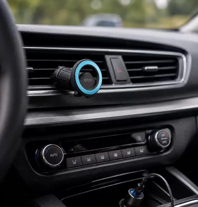 Alt view image 2 of 6 - onn Car Vent Magnetic Universal Phone Mount