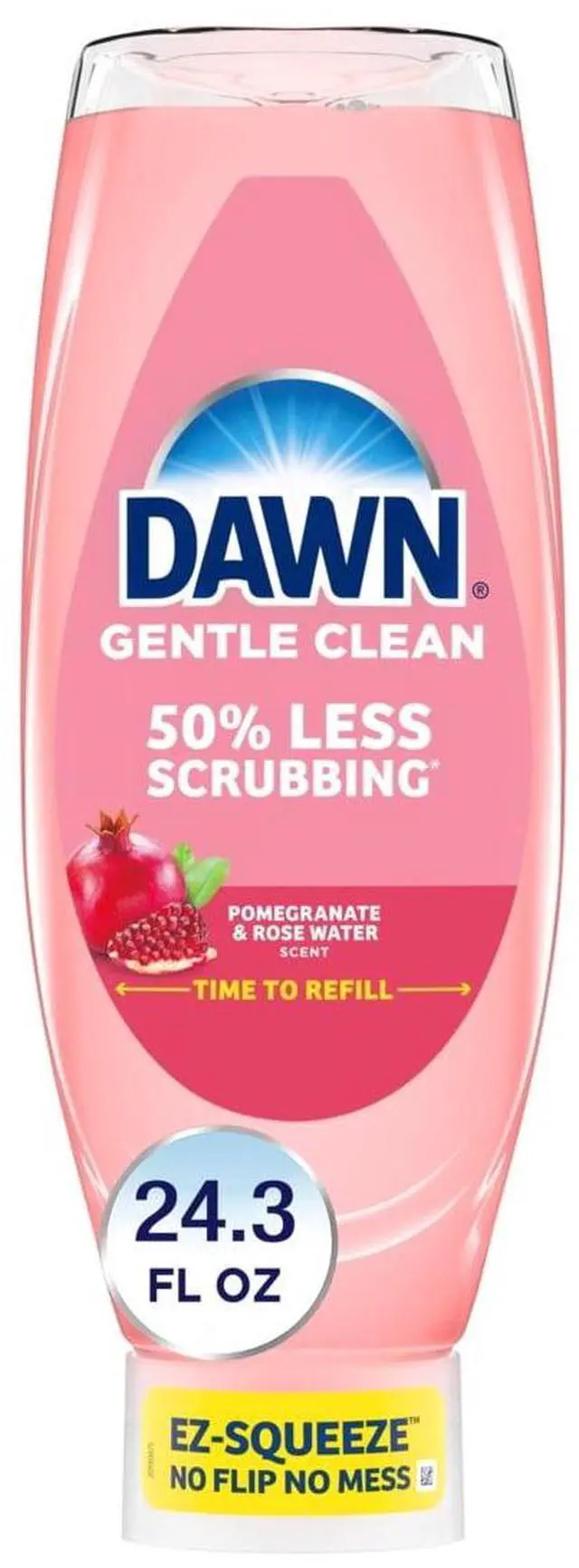 Main image of Dawn Gentle Clean EZ-Squeeze Dish Soap, Dishwashing Liquid, Pomegranate & Rose Water, 24.3oz
