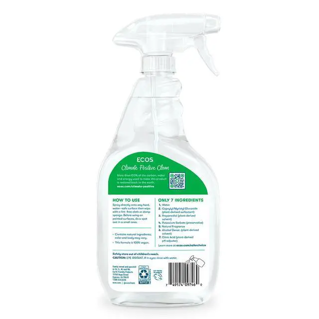 Alt view image 2 of 5 - ECOS Hypoallergenic All-Purpose Cleaner Spray, Parsley Scent, 22 fl oz