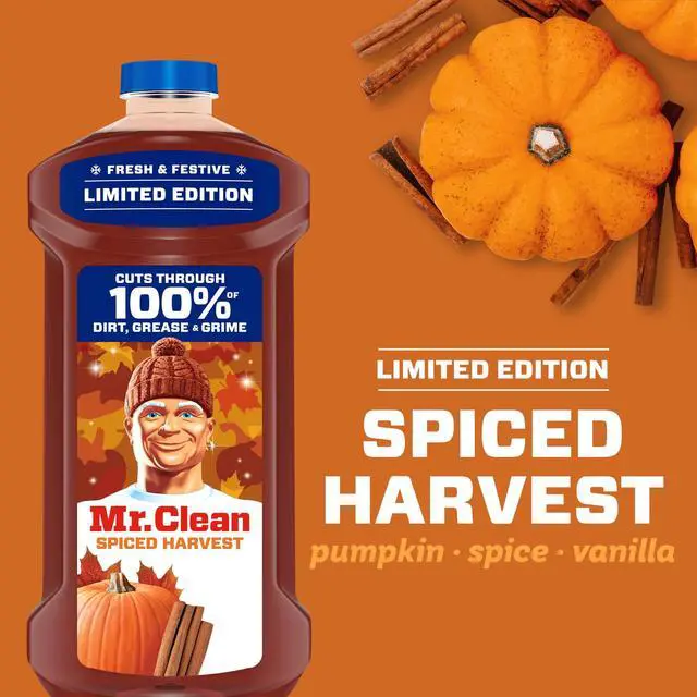 Alt view image 5 of 6 - Mr. Clean All Purpose Cleaner, Floor Cleaner, Mop Soap, Cleaning Liquid, Spiced Harvest, Pumpkin, 41 fl oz