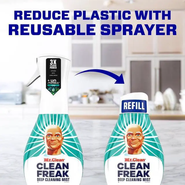 Alt view image 3 of 7 - Mr. Clean Clean Freak All Purpose Cleaner Spray, Multi-Surface Cleaning, Unstopables Scent, 16 fl oz