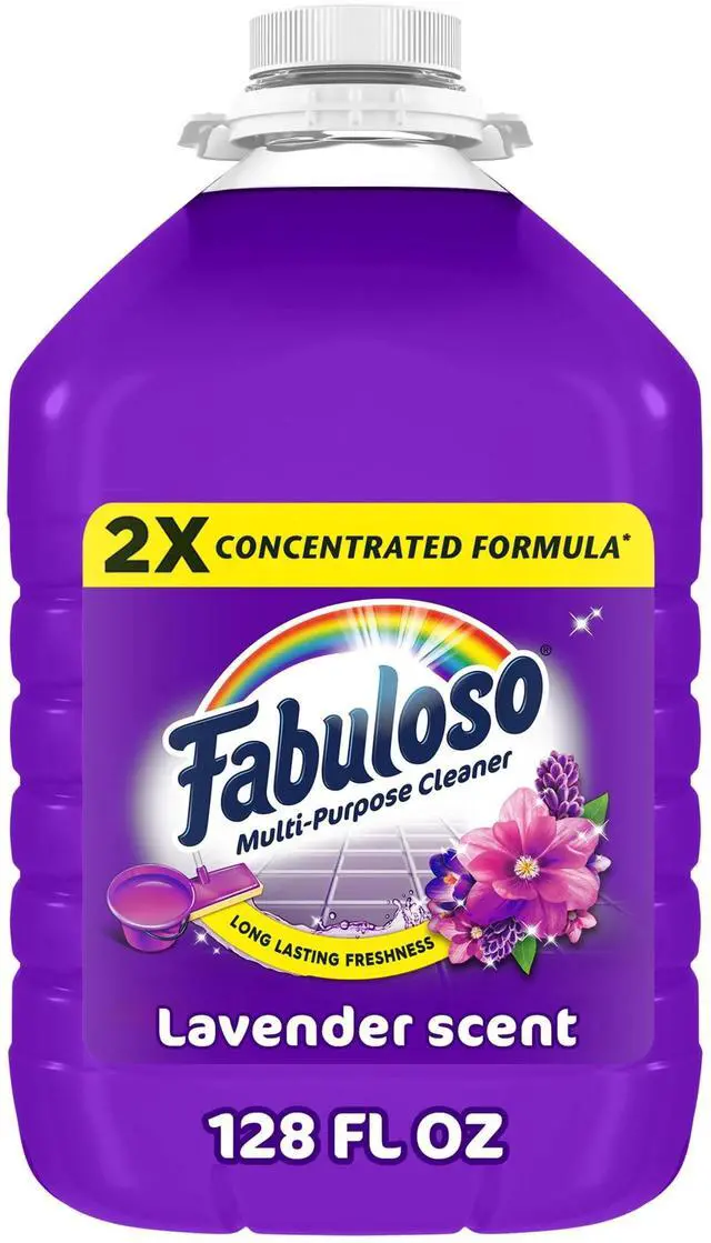 Main image of Fabuloso 2X Multi-Purpose Cleaner, No Rinse Floor Cleaner, Lavender Scent, 128 fl oz