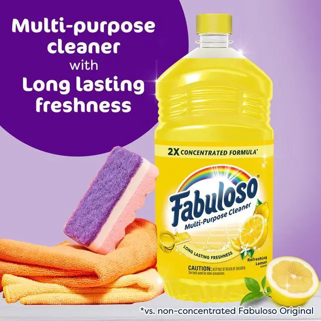 Alt view image 4 of 6 - Fabuloso 2X All Purpose Cleaner, No Rinse Floor Cleaner, Refreshing Lemon Scent, 56 fl oz