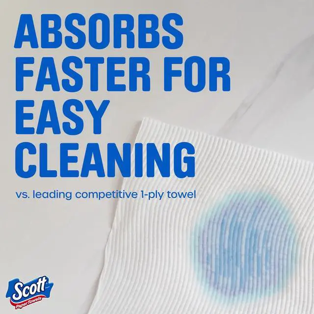 Alt view image 5 of 7 - Paper Towels Choose-A-Sheet 6 Double Rolls, Strong Absorbent Kitchen Paper Towel Rolls, Quick Cleanup for Home Kitchen Office