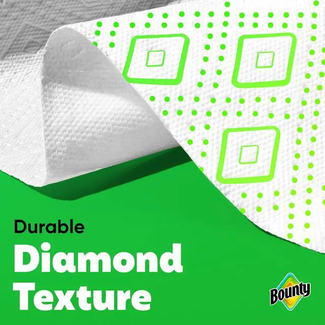 Alt view image 3 of 7 - Bounty SelectASize Print Paper Towels, 2 Triple Rolls, 123 Sheets per Roll, Disposable Absorbent Household Kitchen Cleaning Paper
