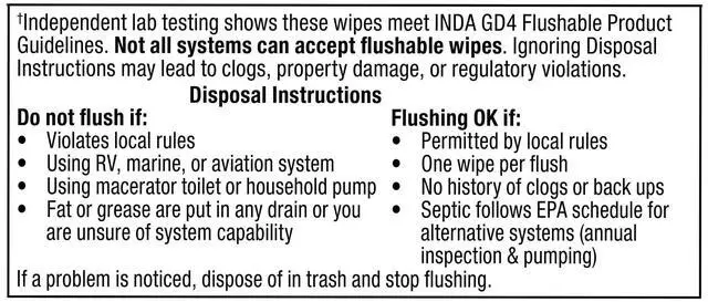 Alt view image 2 of 7 - Equate Fresh Scent Flushable Wet Wipes, 3 Pack, 144 Total Wipes, Disposable Biodegradable Bathroom Cleansing Wipes for Daily Use