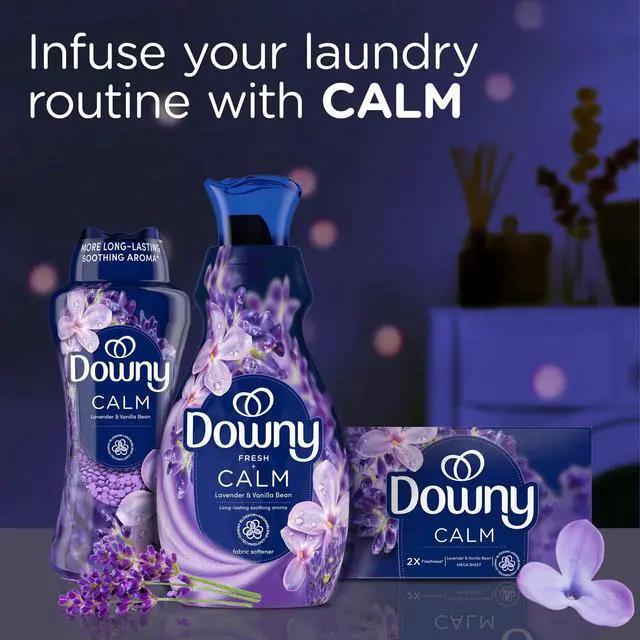 Alt view image 2 of 7 - Ultra Soft Calm Lavender and Vanilla Bean Fabric Softener Liquid, 26 fl oz, 39 Loads, LongLasting Scent Laundry Conditioner for Washing Machine Home Use