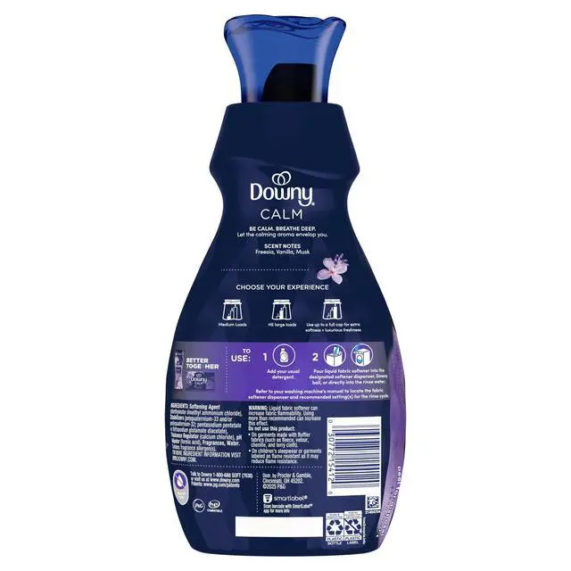 Alt view image 7 of 7 - Ultra Soft Calm Lavender and Vanilla Bean Fabric Softener Liquid, 26 fl oz, 39 Loads, LongLasting Scent Laundry Conditioner for Washing Machine Home Use