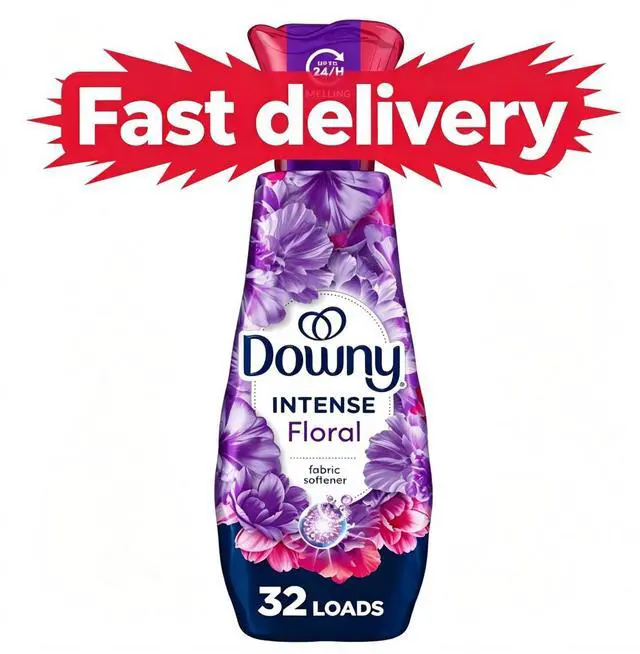 Main image of Intense Floral Scent Liquid Fabric Softener Conditioner, 24 fl oz, 32 Loads, LongLasting Fragrance Laundry Liquid for Washing Machine Home Use