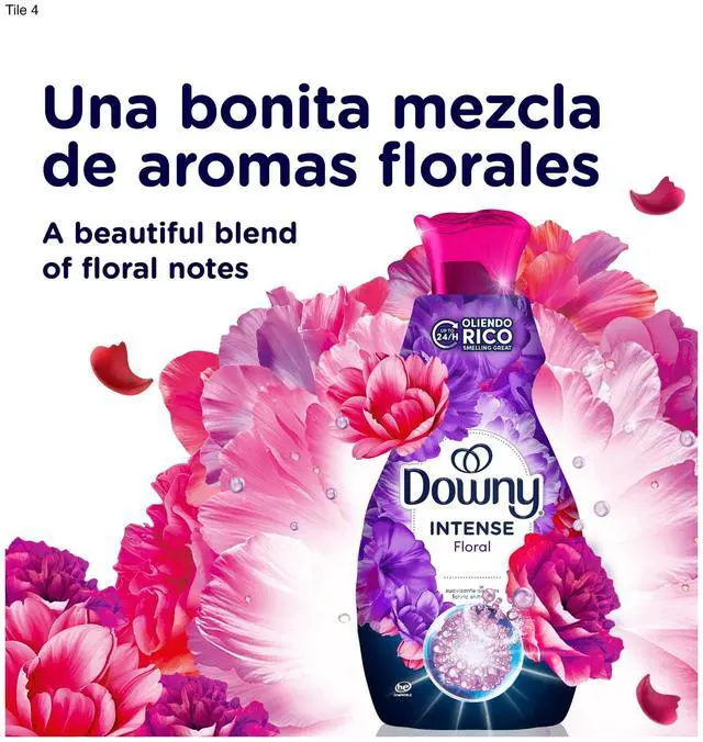 Alt view image 7 of 7 - Intense Floral Scent Liquid Fabric Softener Conditioner, 24 fl oz, 32 Loads, LongLasting Fragrance Laundry Liquid for Washing Machine Home Use