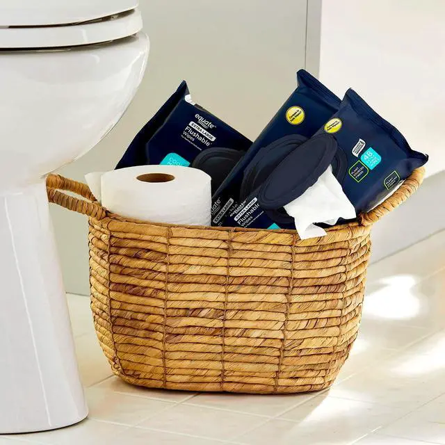 Alt view image 3 of 6 - Extra Large Cool Mint Scent Flushable Wet Wipes, 3 Pack, 144 Total Wipes, Refreshing Disposable Bathroom Wipes for Daily Personal Cleansing