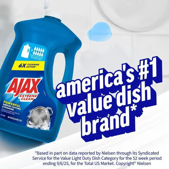 Alt view image 2 of 7 - Ajax Extreme Clean Foaming Dish Soap, Deep Cleaning, Grease-Cutting, 85 fl oz