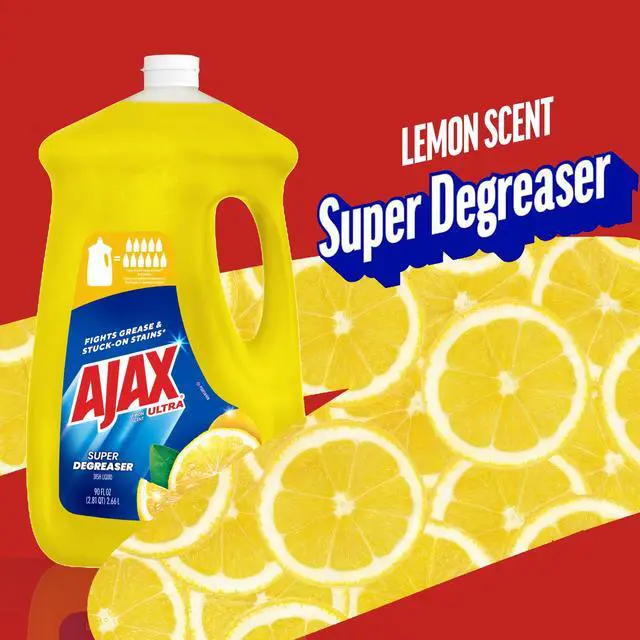 Alt view image 2 of 5 - Ajax Ultra Liquid Dish Soap Lemon Scent, Super Degreaser, 90 fl oz Bottle