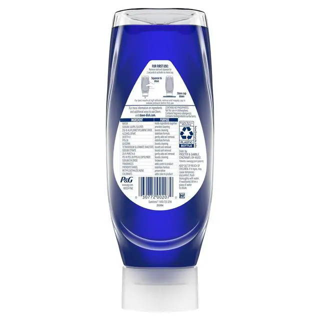 Alt view image 2 of 7 - Dawn Platinum EZ-Squeeze Dish Soap Liquid, Dishwashing Liquid, Grease Removal, Fresh Rain, 18oz