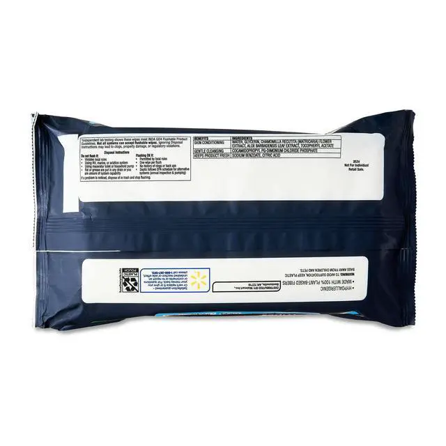 Alt view image 3 of 5 - Equate Extra Large Flushable Wet Wipes, Fragrance Free, 144 Wipes, 3 Pack