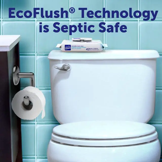Alt view image 3 of 6 - Nice N Clean Plant-Based Flushable Wet Wipes, 3 Flip-Top Packs (180 Total Wipes)
