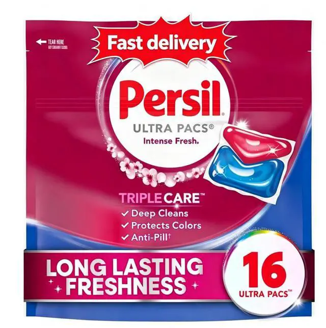 Main image of Persil Ultra Pacs Deep Clean Laundry Detergent, Intense Fresh, 16 Count