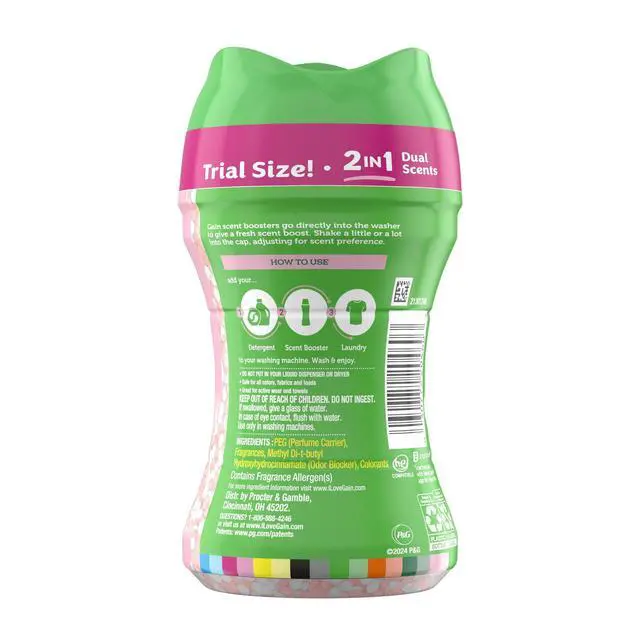 Alt view image 2 of 7 - Gain Tango 2-in-1 Dual Scent In-Wash Laundry Scent Booster Beads, Strawberry & Shea Scent, 4.8 oz