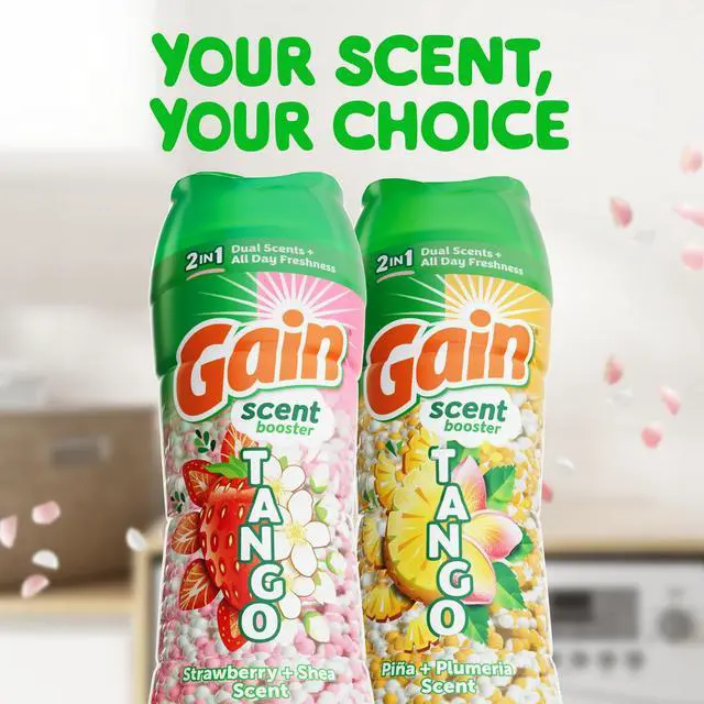 Alt view image 5 of 7 - Gain Tango 2-in-1 Dual Scent In-Wash Laundry Scent Booster Beads, Strawberry & Shea Scent, 4.8 oz
