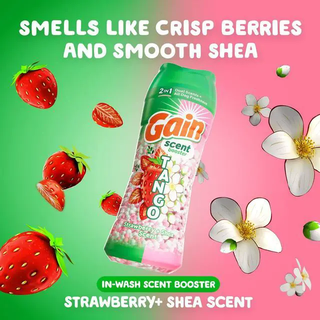 Alt view image 6 of 7 - Gain Tango 2-in-1 Dual Scent In-Wash Laundry Scent Booster Beads, Strawberry & Shea Scent, 4.8 oz