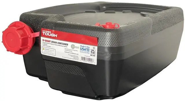 Alt view image 3 of 7 - Hyper Tough 10 Quart Automotive Drain Pan Container, HT-10QT-2025, Black