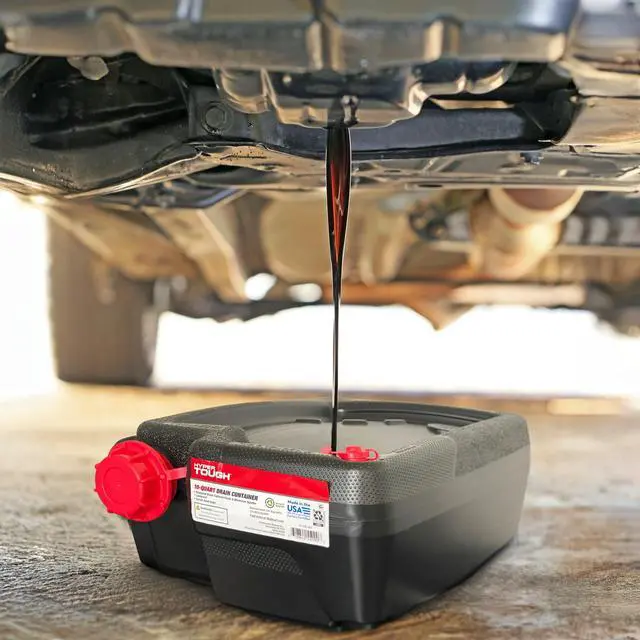 Alt view image 2 of 7 - Hyper Tough 10 Quart Automotive Drain Pan Container, HT-10QT-2025, Black