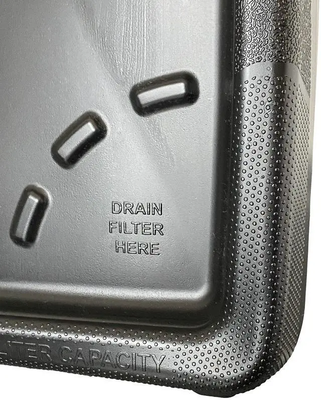 Alt view image 4 of 7 - Hyper Tough 10 Quart Automotive Drain Pan Container, HT-10QT-2025, Black